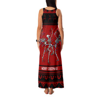 Christmas Family Matching Tank Maxi Dress and Hawaiian Shirt Jolly Skull Merry Creepmas - Wonder Print Shop