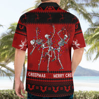 Christmas Hawaiian Shirt Jolly Skull Merry Creepmas - Wonder Print Shop