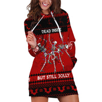 Christmas Hoodie Dress Jolly Skull Merry Creepmas - Wonder Print Shop