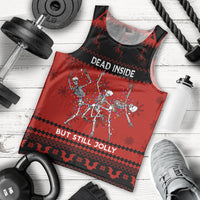 Christmas Men Tank Top Jolly Skull Merry Creepmas - Wonder Print Shop