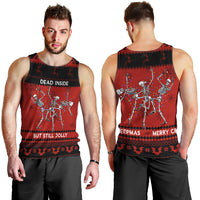Christmas Men Tank Top Jolly Skull Merry Creepmas - Wonder Print Shop