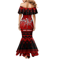 Christmas Mermaid Dress Jolly Skull Merry Creepmas - Wonder Print Shop