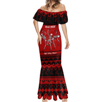 Christmas Mermaid Dress Jolly Skull Merry Creepmas - Wonder Print Shop