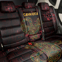Africa Adinkra Symbol Back Car Seat Cover Sankofa Bird - Cosmic Red LT7 - Wonder Print Shop