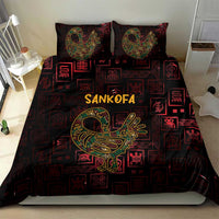 Africa Adinkra Symbol Bedding Set Sankofa Bird - Cosmic Red LT7 - Wonder Print Shop