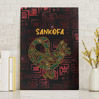 Africa Adinkra Symbol Canvas Wall Art Sankofa Bird - Cosmic Red LT7 - Wonder Print Shop