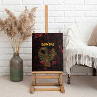 Africa Adinkra Symbol Canvas Wall Art Sankofa Bird - Cosmic Red LT7 - Wonder Print Shop