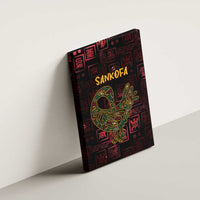 Africa Adinkra Symbol Canvas Wall Art Sankofa Bird - Cosmic Red LT7 - Wonder Print Shop