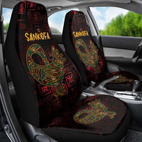 Africa Adinkra Symbol Car Seat Cover Sankofa Bird - Cosmic Red LT7 - Wonder Print Shop