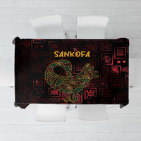 Africa Adinkra Symbol Tablecloth Sankofa Bird - Cosmic Red - Wonder Print Shop