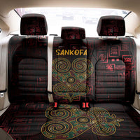Africa Adinkra Symbol Back Car Seat Cover Sankofa Heart - Cosmic Red LT7 - Wonder Print Shop