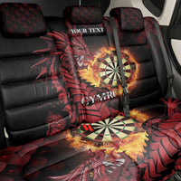 Wales Darts Personalised Back Car Seat Cover Red Dragon Cymru Am Byth