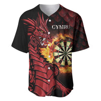 Wales Darts Personalised Baseball Jersey Red Dragon Cymru Am Byth