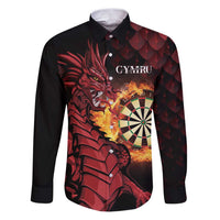 Wales Darts Personalised Family Matching Puletasi and Hawaiian Shirt Red Dragon Cymru Am Byth