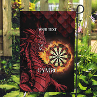 Wales Darts Personalised Garden Flag Red Dragon Cymru Am Byth