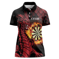 Wales Darts Personalised Women Polo Shirt Red Dragon Cymru Am Byth - Wonder Print Shop