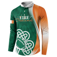 Éire Rugby Celtic Shamrock Button Sweatshirt Ireland's Call