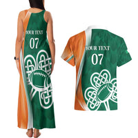 Éire Rugby Celtic Shamrock Couples Matching Tank Maxi Dress and Hawaiian Shirt Ireland's Call