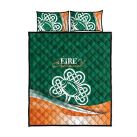 Éire Rugby Celtic Shamrock Quilt Bed Set Ireland's Call - Wonder Print Shop