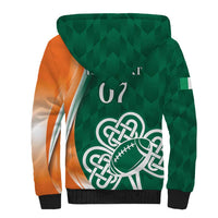 Éire Rugby Celtic Shamrock Sherpa Hoodie Ireland's Call - Wonder Print Shop