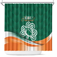 Éire Rugby Celtic Shamrock Shower Curtain Ireland's Call - Wonder Print Shop