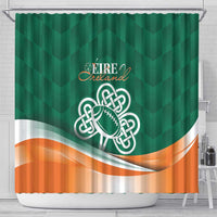 Éire Rugby Celtic Shamrock Shower Curtain Ireland's Call - Wonder Print Shop