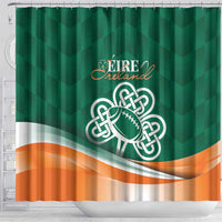 Éire Rugby Celtic Shamrock Shower Curtain Ireland's Call - Wonder Print Shop