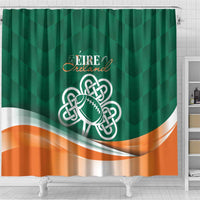 Éire Rugby Celtic Shamrock Shower Curtain Ireland's Call - Wonder Print Shop
