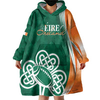 Éire Rugby Celtic Shamrock Wearable Blanket Hoodie Ireland's Call - Wonder Print Shop
