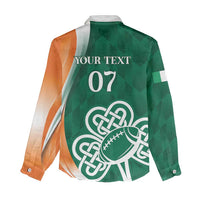 Éire Rugby Celtic Shamrock Women Casual Shirt Ireland's Call - Wonder Print Shop
