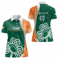 Éire Rugby Celtic Shamrock Women Polo Shirt Ireland's Call - Wonder Print Shop