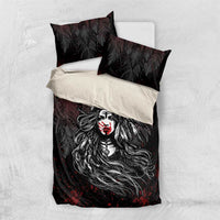 Native American MMIW Red Handprint Bedding Set Dreamcatcher