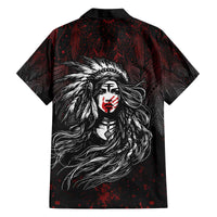 Native American MMIW Red Handprint Family Matching Off The Shoulder Long Sleeve Dress and Hawaiian Shirt Dreamcatcher