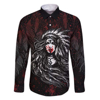 Native American MMIW Red Handprint Family Matching Off The Shoulder Long Sleeve Dress and Hawaiian Shirt Dreamcatcher