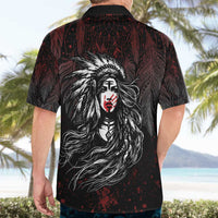 Native American MMIW Red Handprint Hawaiian Shirt Dreamcatcher