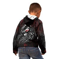 Native American MMIW Red Handprint Kid Hoodie Dreamcatcher