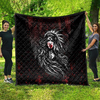 Native American MMIW Red Handprint Quilt Dreamcatcher