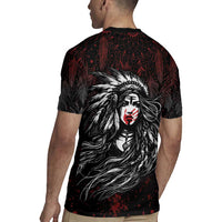 Native American MMIW Red Handprint Rugby Jersey Dreamcatcher