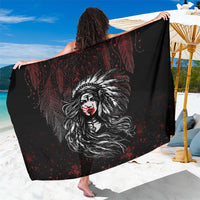 Native American MMIW Red Handprint Sarong Dreamcatcher