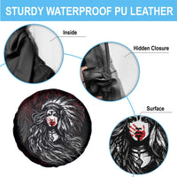 Native American MMIW Red Handprint Spare Tire Cover Dreamcatcher