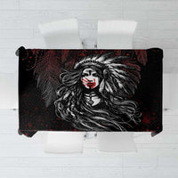 Native American MMIW Red Handprint Tablecloth Dreamcatcher