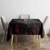 Native American MMIW Red Handprint Tablecloth Dreamcatcher