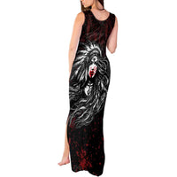Native American MMIW Red Handprint Tank Maxi Dress Dreamcatcher