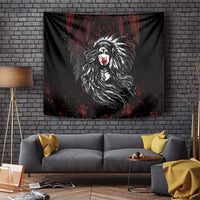 Native American MMIW Red Handprint Tapestry Dreamcatcher