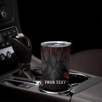 Personalized Native American MMIW Red Handprint Tumbler Cup Dreamcatcher