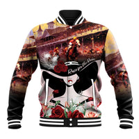 Kentucky Horse Racing Baseball Jacket Derby Girl - Marble Roses
