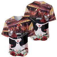 Kentucky Horse Racing Baseball Jersey Derby Girl - Marble Roses