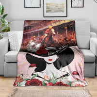 Kentucky Horse Racing Blanket Derby Girl - Marble Roses