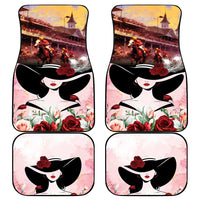 Kentucky Horse Racing Car Mats Derby Girl - Marble Roses