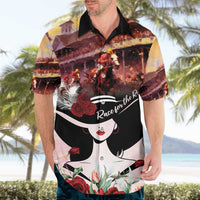 Kentucky Horse Racing Hawaiian Shirt Derby Girl - Marble Roses